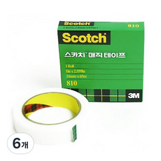 스카치 매직 테이프 리필 24mm x 65m, 6개입