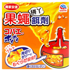 興家安速 果蠅餌劑, 黑醋香味誘引, 高保濕性果凍, 日本進口, 38g, 1盒