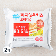 덴마크 짜지않는 치즈 오리지널, 252g, 2개