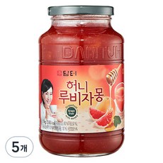 담터 허니 루비자몽, 1kg, 5개