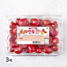 파인토 스테비아 핑크 대추방울 토마토, 500g, 3팩