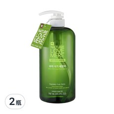 NATURE LOVE MERE 然自母愛 嬰幼兒餐具洗潔精 750毫升, 750ml, 2瓶