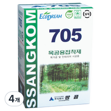 쌍곰 705 목공용 접착제 800g, 4개