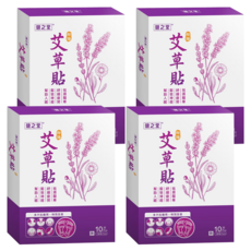 健之堂 甜睡艾草足貼, 幫助入睡, 舒緩疲勞, 艾草薰衣草洋甘菊, 10片裝, 10片, 4盒