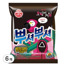 OTTOGI 不倒翁 香脆點心麵 奶油魷魚風味, 90g, 6包