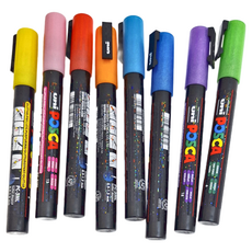 POSCA 細字水性麥克筆8色套組-珠光色系, 1組