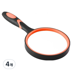 Trilliraneu實用放大鏡 90mm, 4個, 橙黑