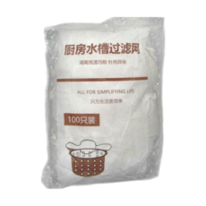水槽濾網, 廚房水槽過濾網, 隔離殘渣, 杜絕異味, 100只裝, 100個, 5包