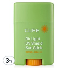 김정문알로에 라센스 로에 큐어 에어라이트 유브이 쉴드 선스틱 SPF50+ PA++++, 20g, 3개 3세트