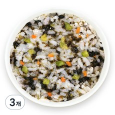 짱죽 유아용 실온 이유식 완료기 아기밥, 김모듬야채밥, 160g, 3개