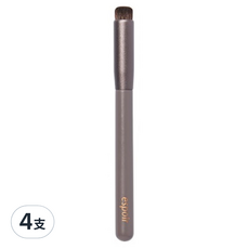espoir 艾絲珀 指尖唇刷, 細密富有彈性圓潤刷頭 人造毛製作 輕鬆混合唇彩 附收納盒, 單一顏色, 4支