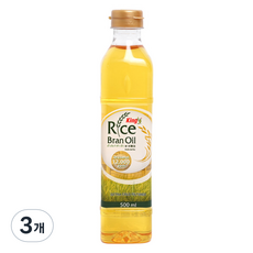 킹라이스오일 현미유, 500ml, 3개