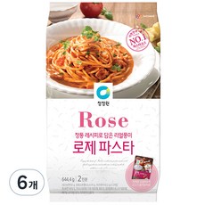 청정원 로제 파스타 소스, 644.4g, 6개