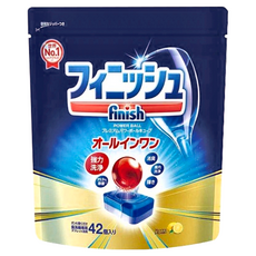 finish 洗碗機專用 紅球強效洗碗清潔錠 42個, 1包