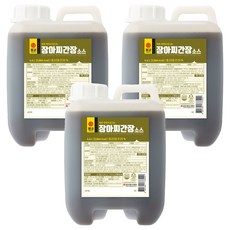 몽고식품 장아찌 간장 소스, 3개, 4.6L