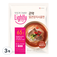 라이틀리 곤약 얼큰양지사골면 2인분, 424g, 3개
