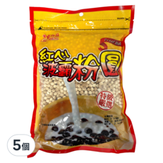 CHI-SHENG 耆盛食品 紅心波霸粉圓, 5個, 1個裝, 600g