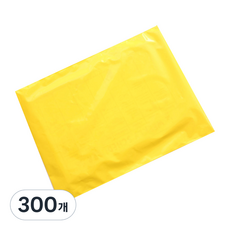 LDPE 이중지 택배봉투 노랑, 300개