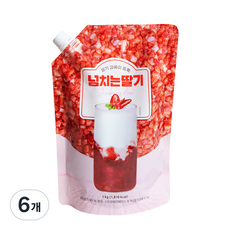네이쳐티 넘치는 딸기 베이스, 1kg, 6개