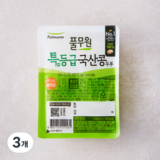 풀무원 국산콩두부 찌개용, 210g, 3개