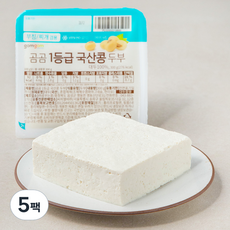 곰곰 1등급 국산콩 두부, 300g, 5팩