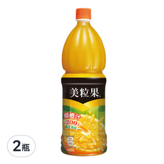 美粒果柳橙1.25L*2瓶，富含維生素C，口感清新，全家分享，夏日消暑必備, 1.25L