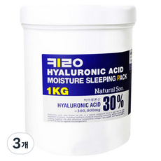 키로코스 히아루론산 모이스춰 슬리핑팩, 1kg, 3개