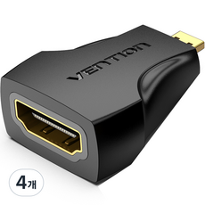 벤션 Micro HDMI to HDIM M F 변환 젠더, AITB0, 4개