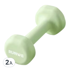 小啞鈴【體育健身03】女士小啞鈴-果綠色-1kg, 2入