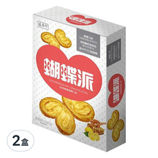 盛香珍 蜂蜜檸檬蝴蝶派, 125g, 2盒