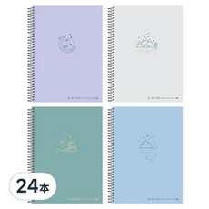ibis 加厚練習本 SP11737, 紫色 + 灰色 + 卡其色 + 藍色, 24本
