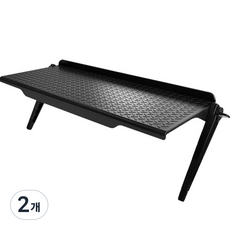 PICKYPICKS 螢幕電視上方置物架, 黑色, 2個