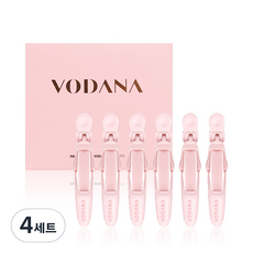 Vodana 可愛髮夾 6 件裝, 粉色, 4組, 單品