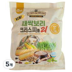 한일제과 새싹보리 크리스피롤 21곡, 5개, 500g