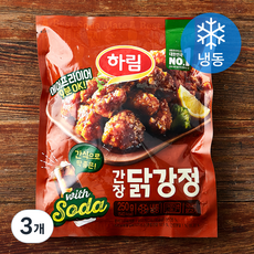 하림 간장 닭강정 (냉동), 250g, 3개