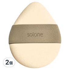 Solone 彈力雙面舒芙蕾海綿, 柔軟親膚, 寬版彈力束帶, 厚蛋燒, 2個