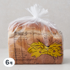 밀도 호밀잡곡 식빵, 480g, 6개