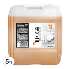 대박오븐 업소용 기름때 클리너 레몬향, 19L, 5개