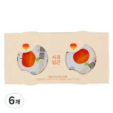 에코맘의산골이유식 유아용 산골푸딩 2p, 사과당근, 150g, 6개