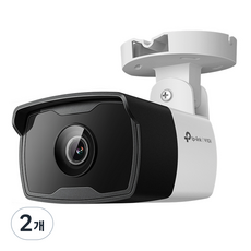 티피링크 VIGI 4MP 실외 IR 불릿형 네트워크 카메라 4mm, VIGI C340I, 2개