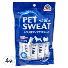 EARTH PET 汪力水得 電解質QQ凍 Set, 寵物機能飲用水, 20g, 4袋