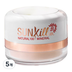 카트린 내추럴 100 미네랄 썬킬 RX 선파우더 SPF 46 PA+++, 12g, 5개