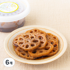 반찬천국 연근 조림, 240g, 6개