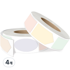 01Seal迷你多邊形便條貼紙捲 52*28mm, 4個, 混色
