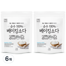생활공식 순수 베이킹소다, 2kg, 6개