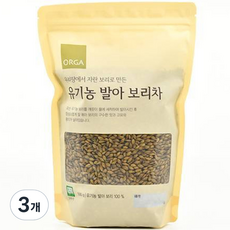 올가홀푸드 우리땅에서 자란 보리로 만든 유기농 발아 보리차, 500g, 1개입, 3개