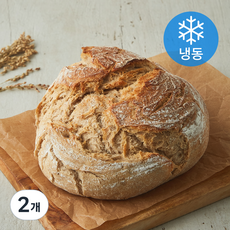 우드앤브릭 호밀샤워브레드 (냉동), 445g, 2개