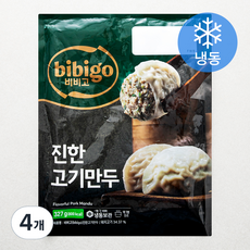 비비고 진한 고기만두 (냉동), 327g, 4개