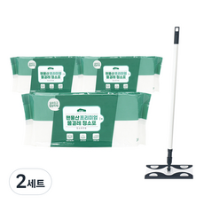 팬물산 막대걸레 + 물걸레 청소포 30 x 3p 세트, 2세트, 혼합색상
