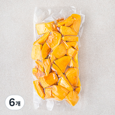 국내산 간편 단호박 깍둑썰기, 500g, 6개